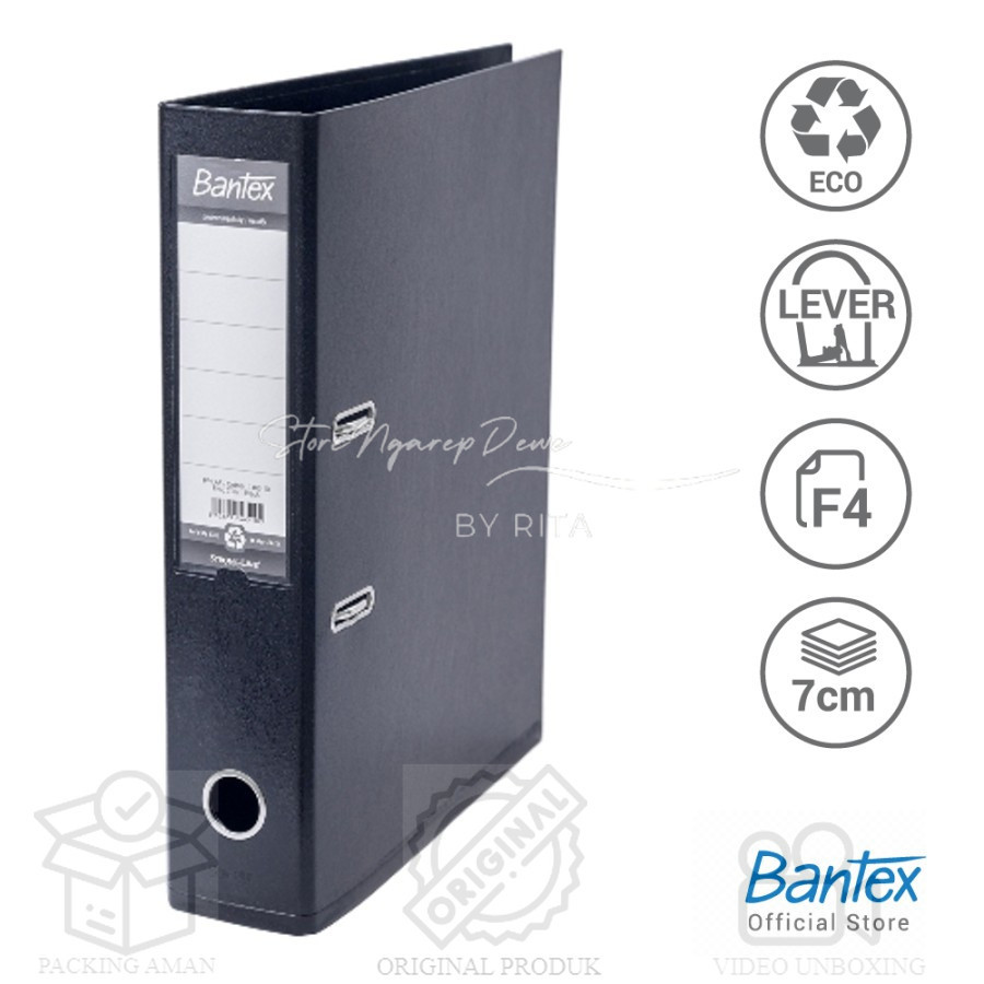 

PP LEVER ARCH FILE 7 CM 1465 10 (HITAM) FOLIO BANTEX / ODNER / ORDNER barang original seperti gambar