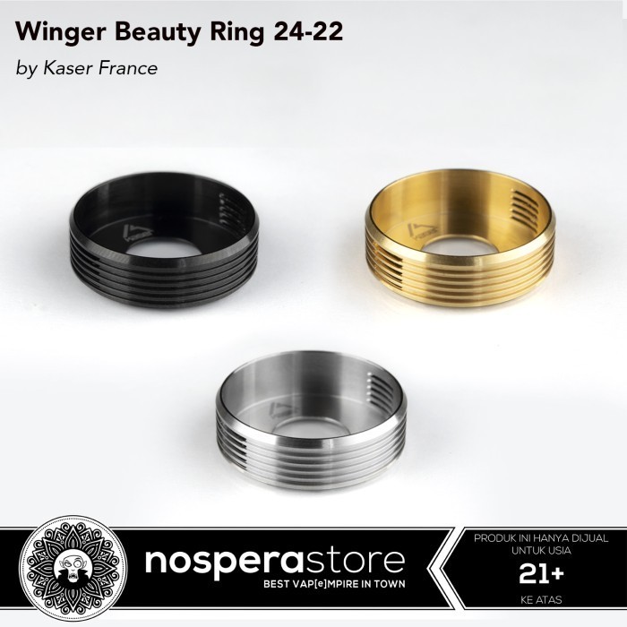 ✨BEST✨ -KASER Winger Beauty Ring 24-22 MM - Authentic by KASER France - Stainless Steel