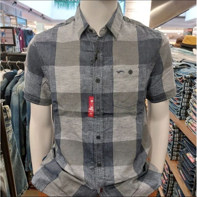 PROMO TERBARU (BEST SELLERS 03) KEMEJA CARDINAL JEANS ORIGINAL SLIMFIT LENGAN PENDEK