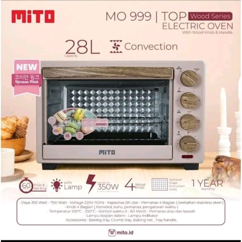 oven listrik mito 999  ( 28 liter )