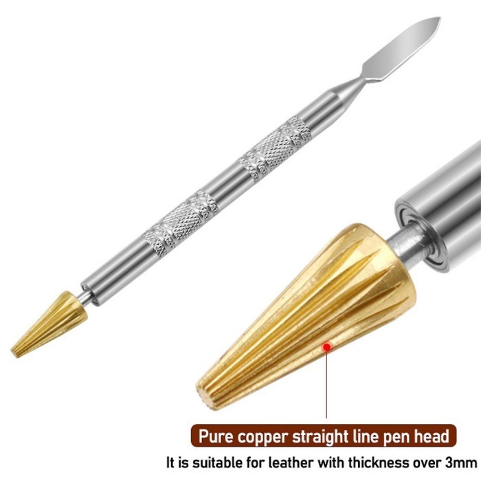 

Alat Cat Pinggiran Tepi Kulit - Leather Edge Dye Roller Pen - Lancip