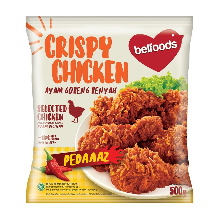 

BELFOODS CRISPY CHICKEN PEDAAZ 500GR