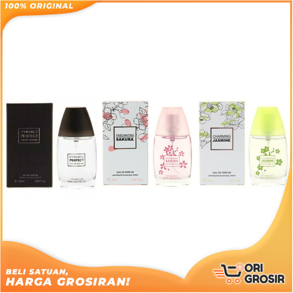 ORI Grosir MINISO Parfum Pria - WANITA Dynamic Perfect | FASCINATING SAKURA | CHARMING JASMINE 20mL 