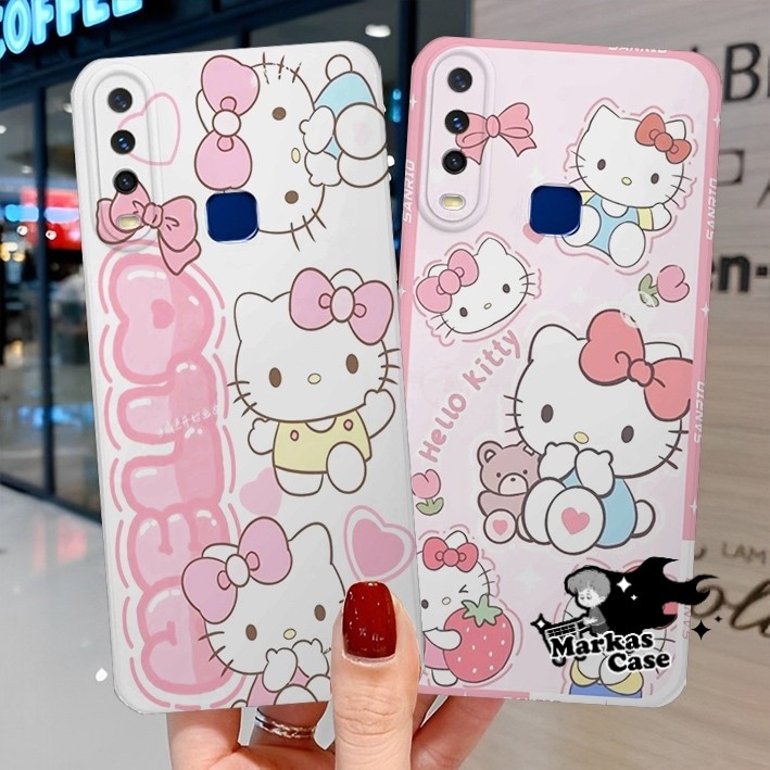Case Vivo Y11/Y12/Y12i/Y15/Y16/Y17/Y19 Motif Kartun Hello Kitty Lucu - Case Kekinian - Case Procamer