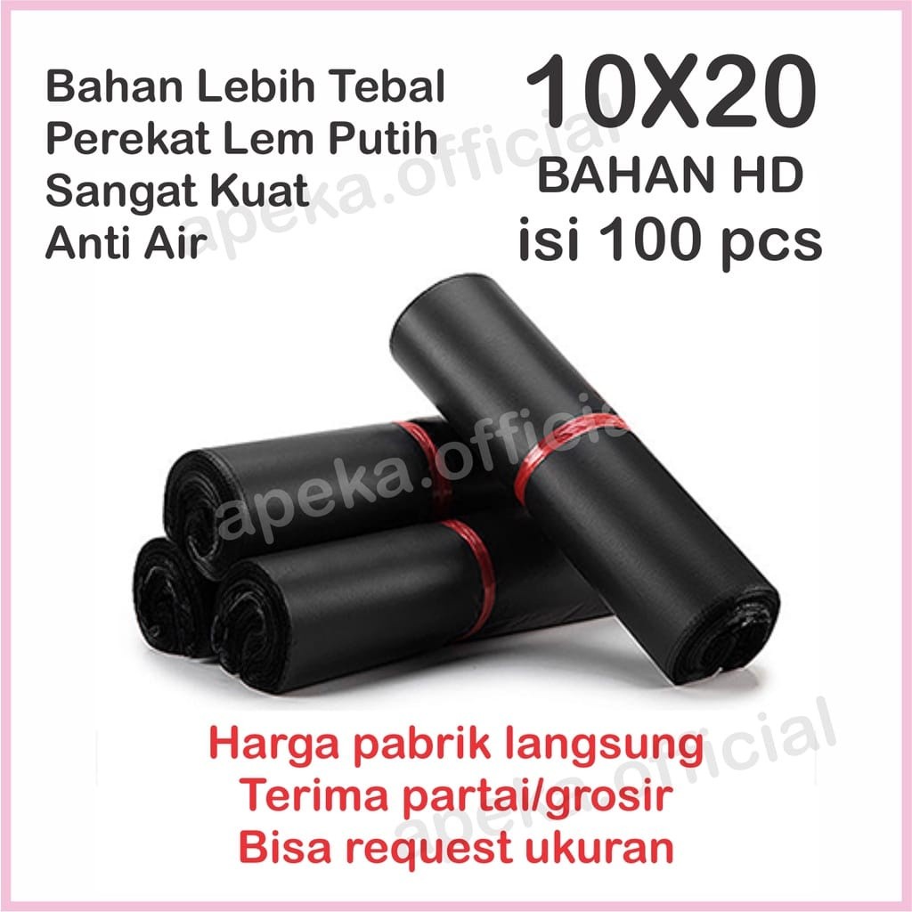 

PLASTIK POLYMAILER POLYMER POLIMER PAKING ONLINE SHOPE AMPLOP PLASTIK UK 10X20CM