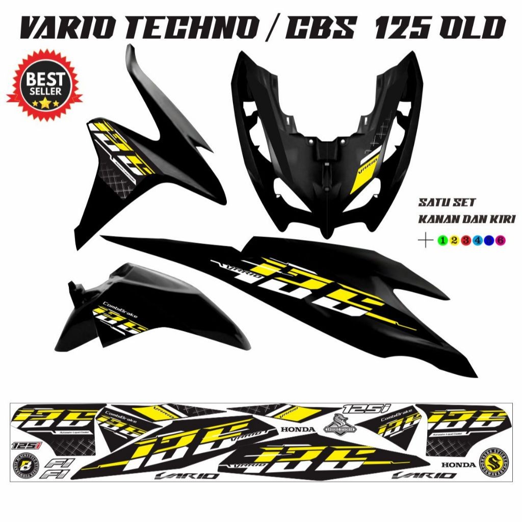 STRIPING CLICK / STIKER VARIO 125 FI OLD / STRIPING VARIO TECHNO 125 VARIASI