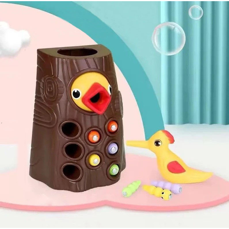 

TOP BRIGHT Mainan Burung Pelatuk Edukasi Woodpecker Feeding Game - LS-27 TERLARIS