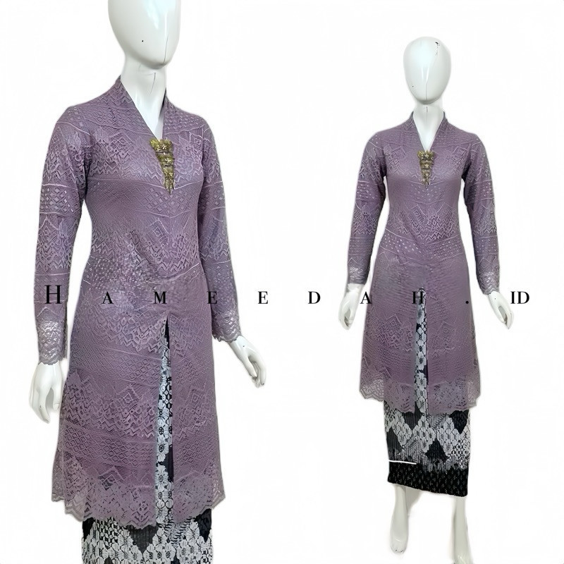 Kebaya Tunik Brokat Modern Busui Baju Pesta Kondangan Simple Wanita Kekinian