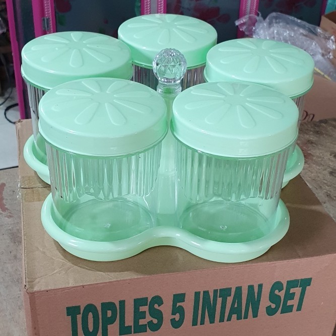 Tempat kue / toples kue kering set 5