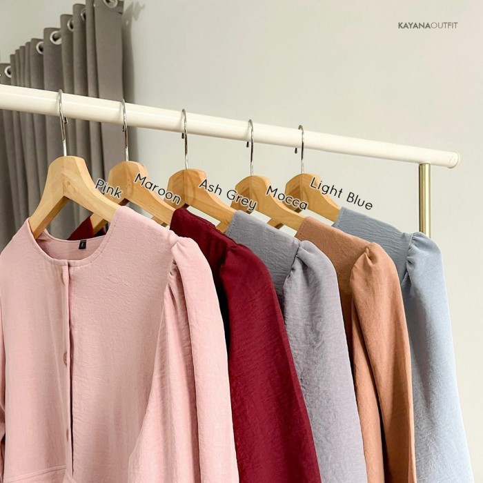 Baju Muslimah Kayana Outfit | Zania Dress | Pakaian Baju Rok Jilbab Muslim Nyaman Adem Lembut Modis