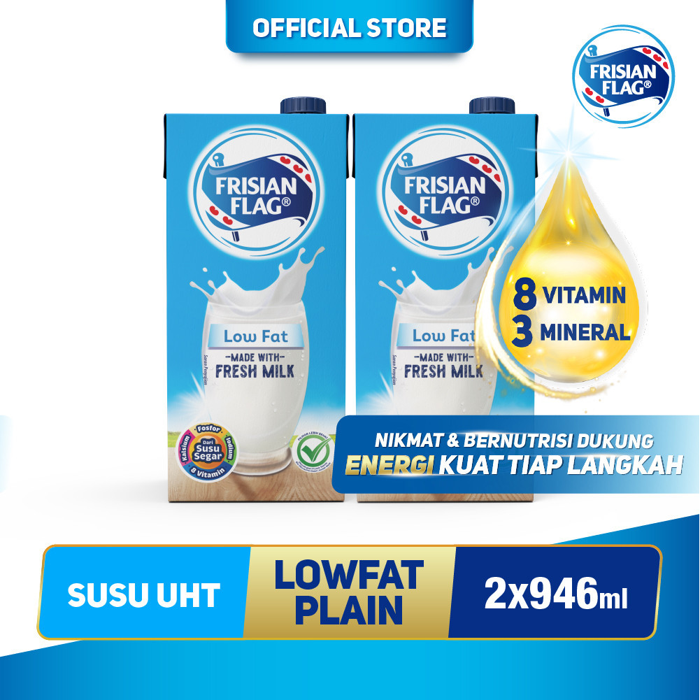 

Frisian Flag Family UHT Low Fat 946 ml x 2 pcs