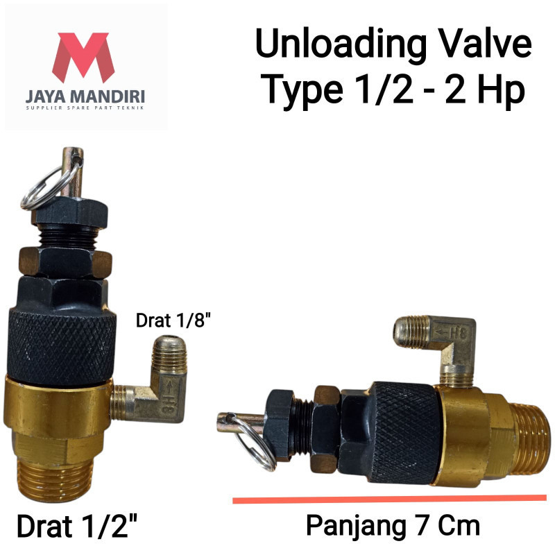 Unloading Valve Kompresor Type 1/2 - 2 HP Safety Otomatis Kompresor Angin