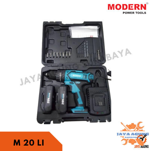 MODERN Mesin Bor Cordless Drill M 20 LI / Bor Baterai Tangan Beton