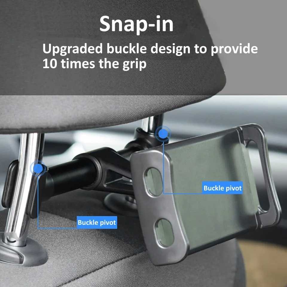 Phone Holder Car Back Seat Headrest Mount Adjustable