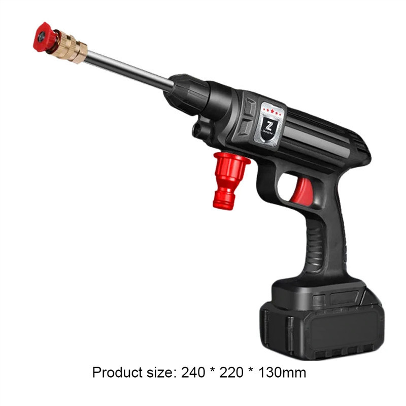 Sky88 Water Jet Spray Gun Wireless 30 Bar 20000 RPM 36V Lithium Battery - 1 Baterai