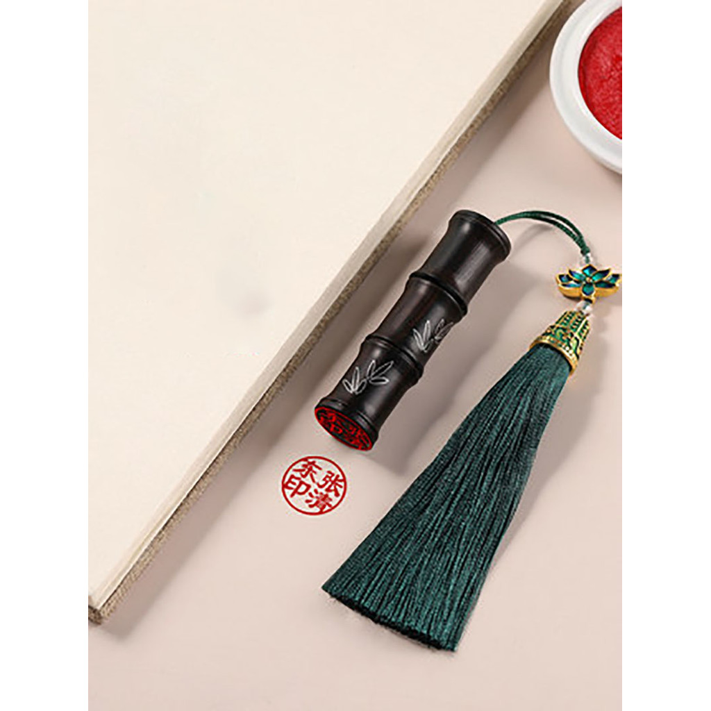 

Custom Chinese Name Private Signature Wooden Seal, Bamboo Shape, Calligraphy and Painting, Writting Seal, Name Stamp Chapter