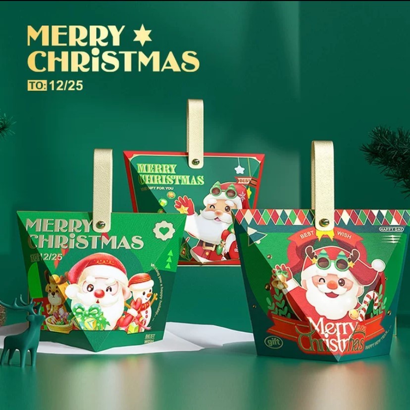 

pekanbaru / Christmas Hampers Pouch / Kantong Hampers Natal Bentuk Trapesium