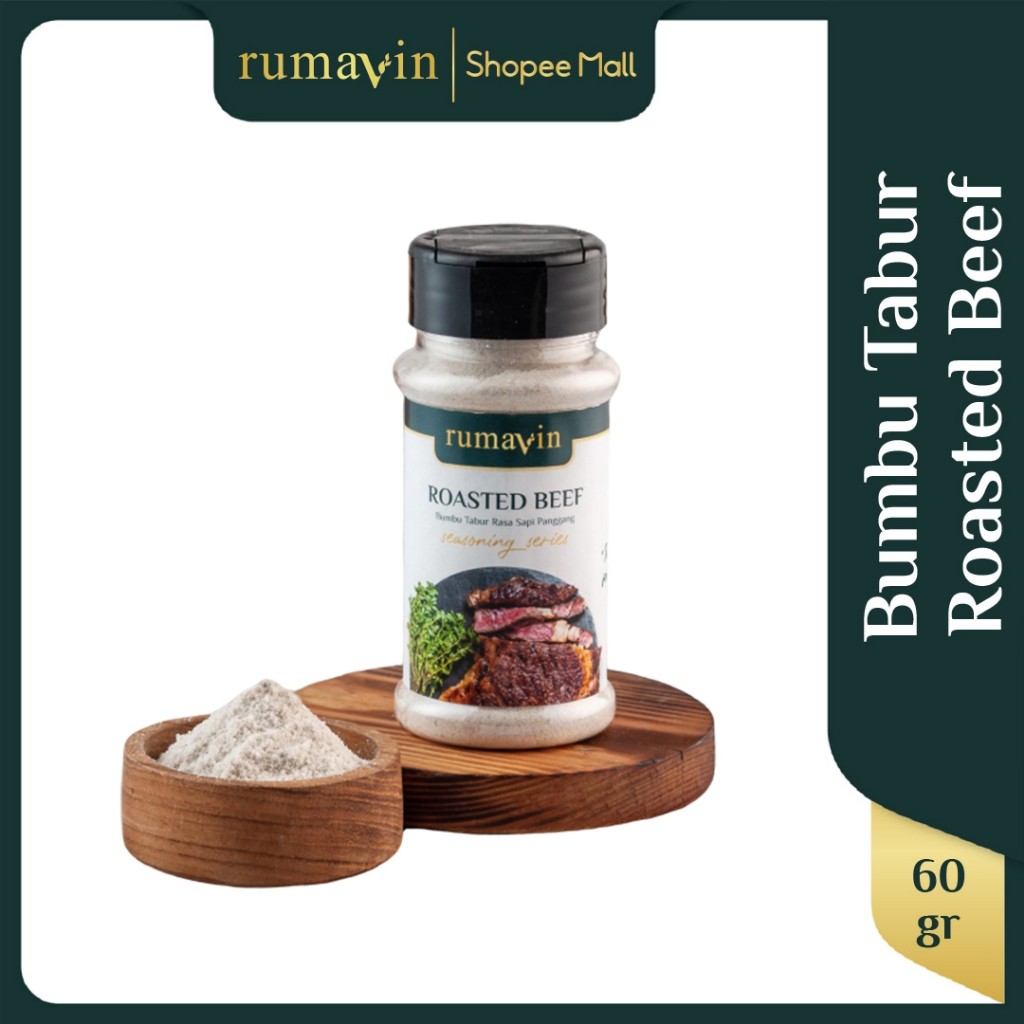 

Rumavin - Premium Bumbu Tabur Sapi Panggang / Roasted Beef Botol 60gr