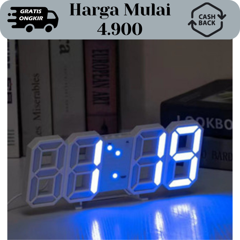 PROMO RAMADAN Jam Dinding Digital LED 3D Modern/ Jam Dinding Digital / Jam Dinding LED / Jam Dinding