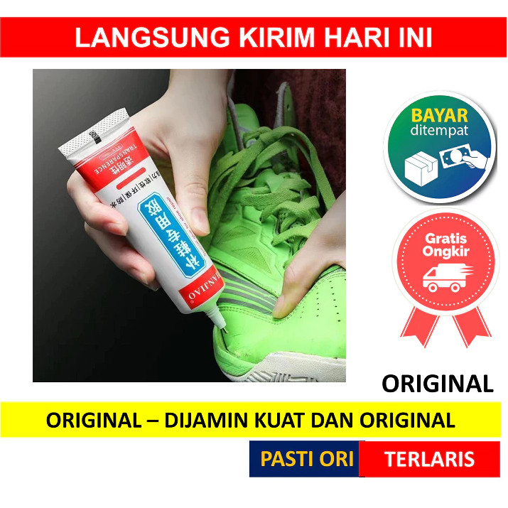 

[WR] Lem Sepatu Super Kuat 60ml Transparant tahan Air Penambal Sandal Perbaikan Perekat Shoes