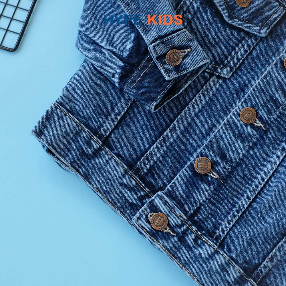 SR56YI Hypekids Denim Jacket - Jaket Jeans Anak Usia 2 - 7 Tahun Unisex