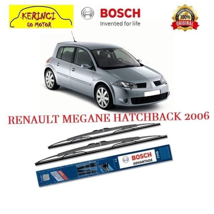 Part WIPER BOSCH RENAULT MEGANE HATCHBACK 2006 ADVANTAGE 24" & 18" SEPASANG