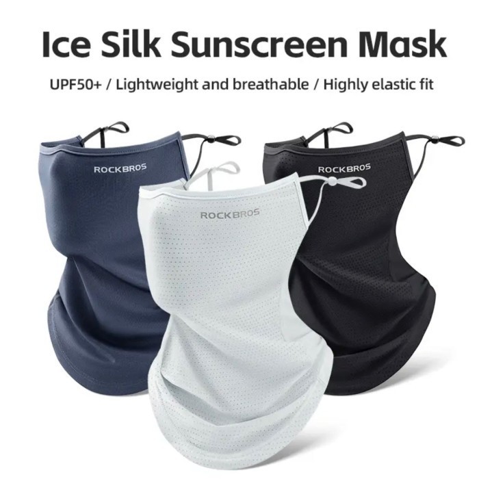 ROCKBROS MZ012 Face Mask Masker Wajah UV Balaclava Ice Silk Anti-UV Quick drying Cover Sunscreen Ban