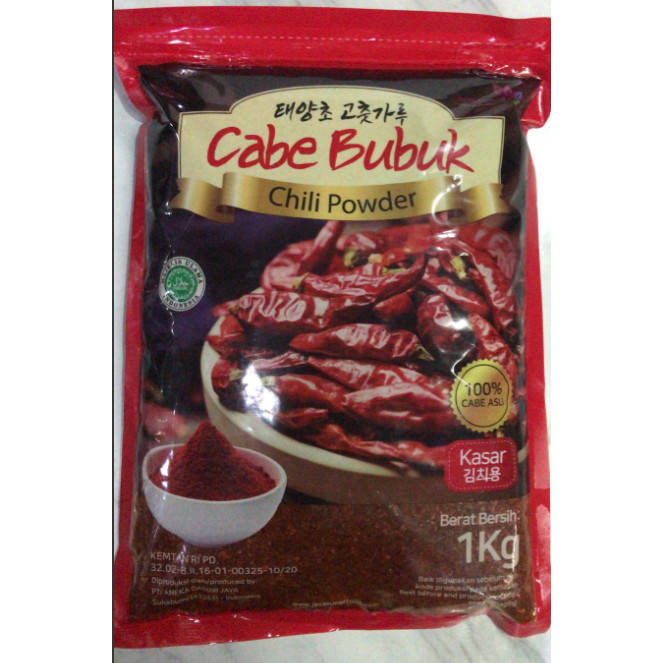 

Gochugaru Kasar Korea Bubuk Cabai 1 KG Halal