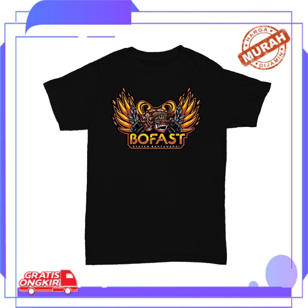 Bofast Audio Sound System Fashion Distro - Baju Anak Kaos Viral Kekinian Katun Combed 30s Hitam Puti