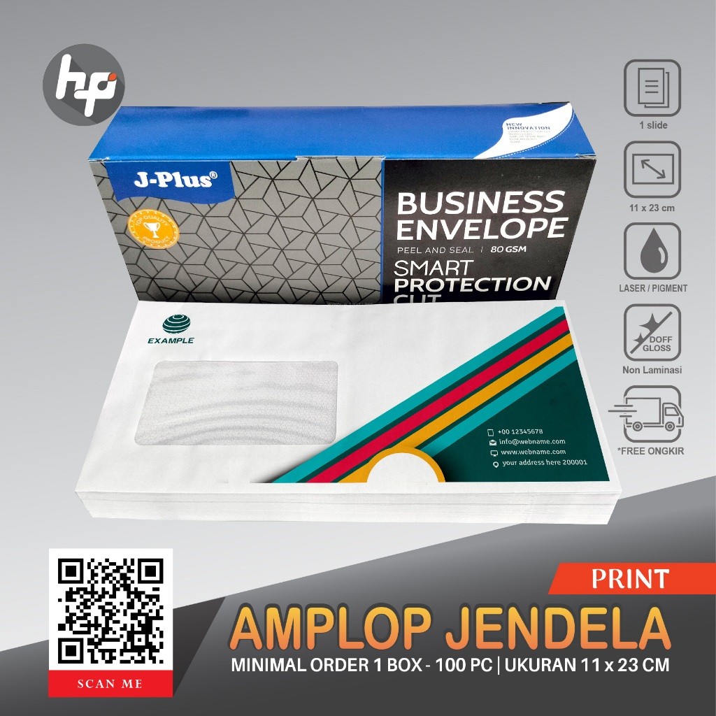

PRINT CETAK AMPLOP JENDELA DL 90 KABINET | UKURAN 23 x 11 CM