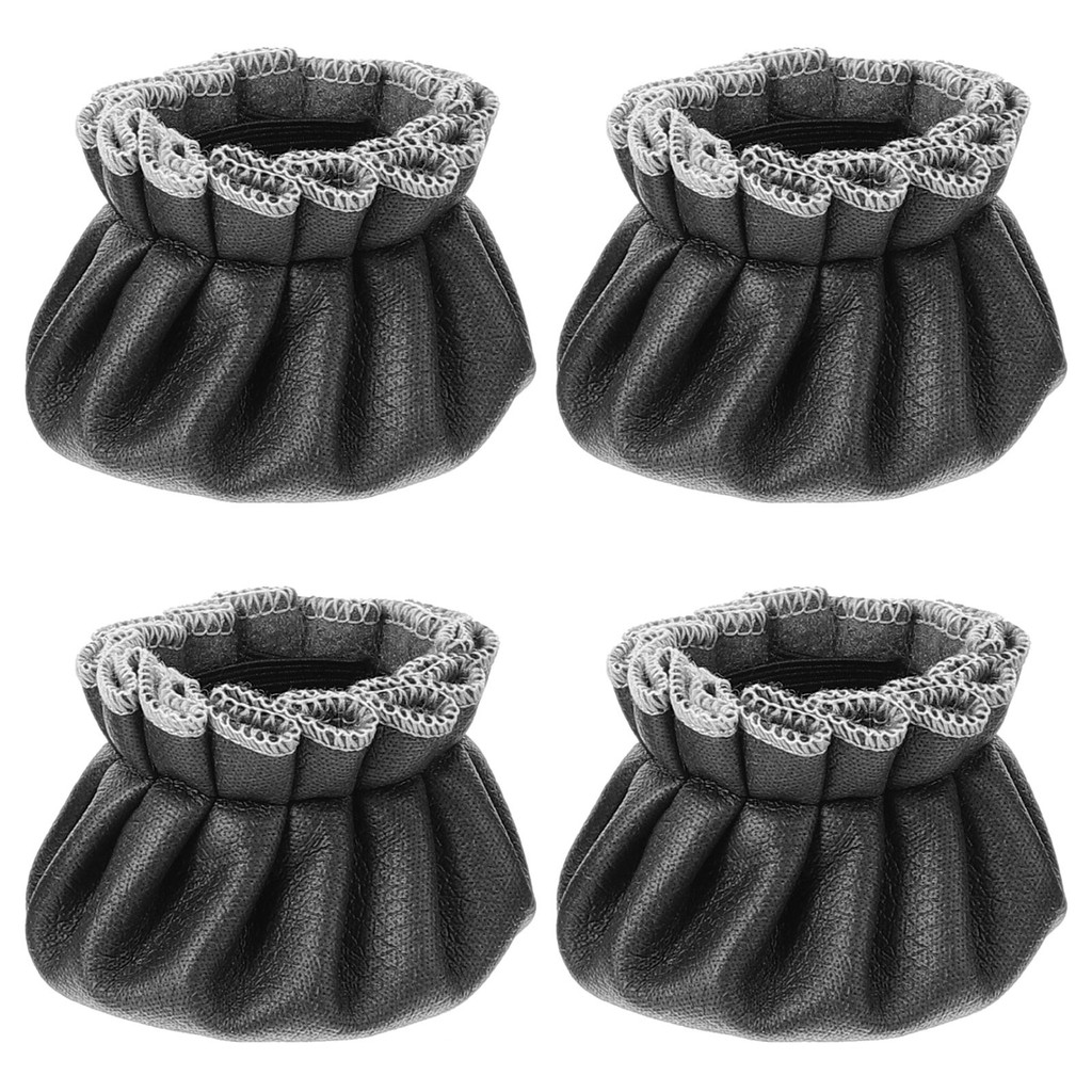 4pcs Chair Leg Floor Protector Piano Bench Chair Leg Cover Pu Table Leg Cover Piano Bench Leg Covers