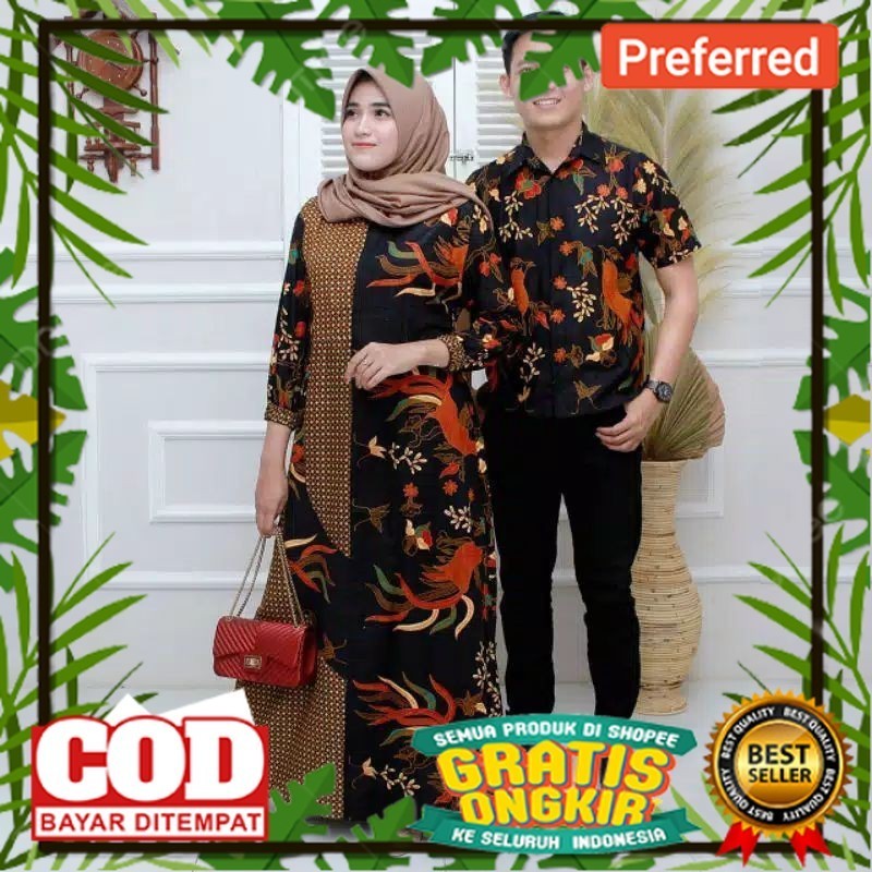 BATIK COUPLE MODERN || GAMIS BATIK COUPLE || BAJU BATIK COUPLE JUMBO// BATIK MODEL BARU / BATIK NASI