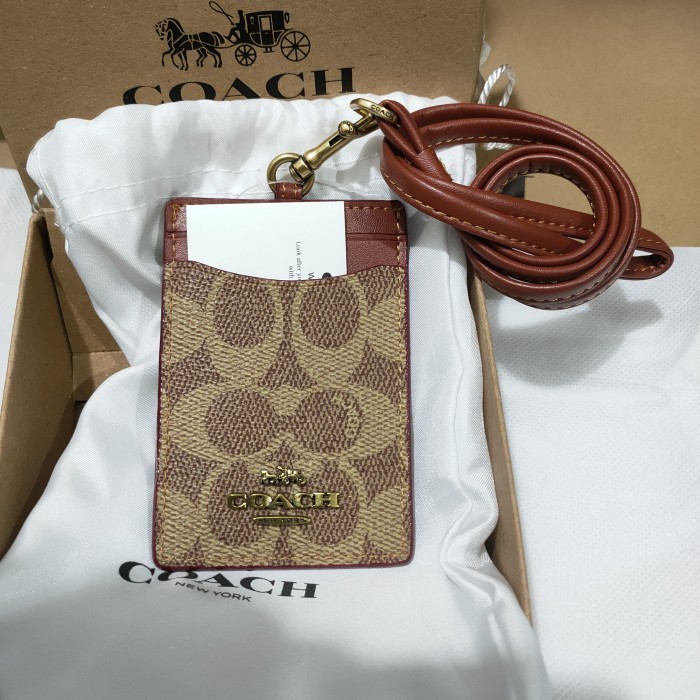 

Live [INSTAN/SAMEDAY] Id Lanyard In Colorblock Signature Canvas