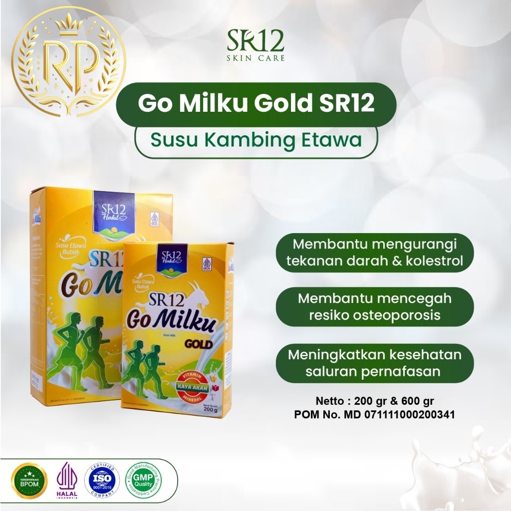 

SR12 SR12 Go Milku Gold Susu Kambing Etawa Asli Atasi Nyeri Sendi Pegal Linu