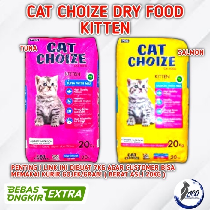 CAT CHOIZE KITTEN 20KG PAKAN KUCING CAT CHOIZE KITTEN TUNA SALMON 20KG