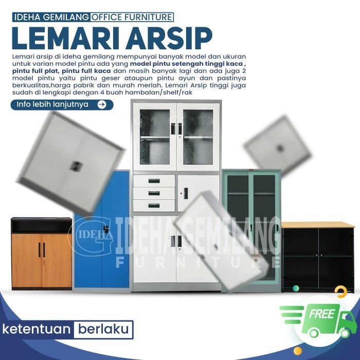 

PROMO!! -Lemari Arsip Geser Kaca Murmerloh E18 MS