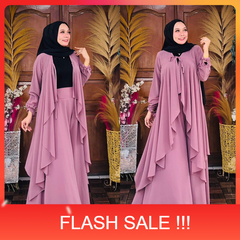 PROMO Stelan Kalong Sofia Tali Panjang , Pakaian muslimah ,Pakaian Wanita Terbaru , Celana Kulot Dan