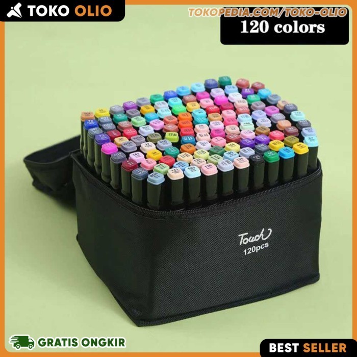 

PROMO!! -Spidol Stabilo 2 Sisi 120 Warna Dual Side Lukis Sketsa Art Marker - 120 Warna