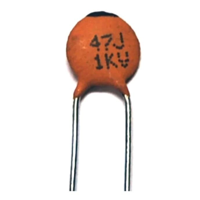Disc Capasitor Ceramic 47pF 1KV NPO Series High Voltage RoHS Taiwan