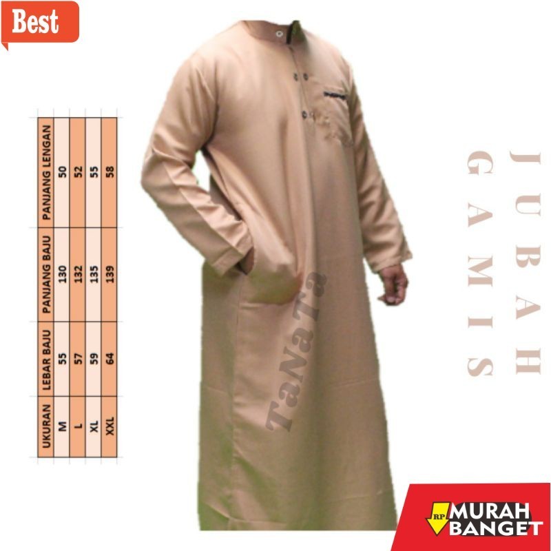 Baju timur tengah pria- Jubah pria dewasa Jubah arab kualitas premium