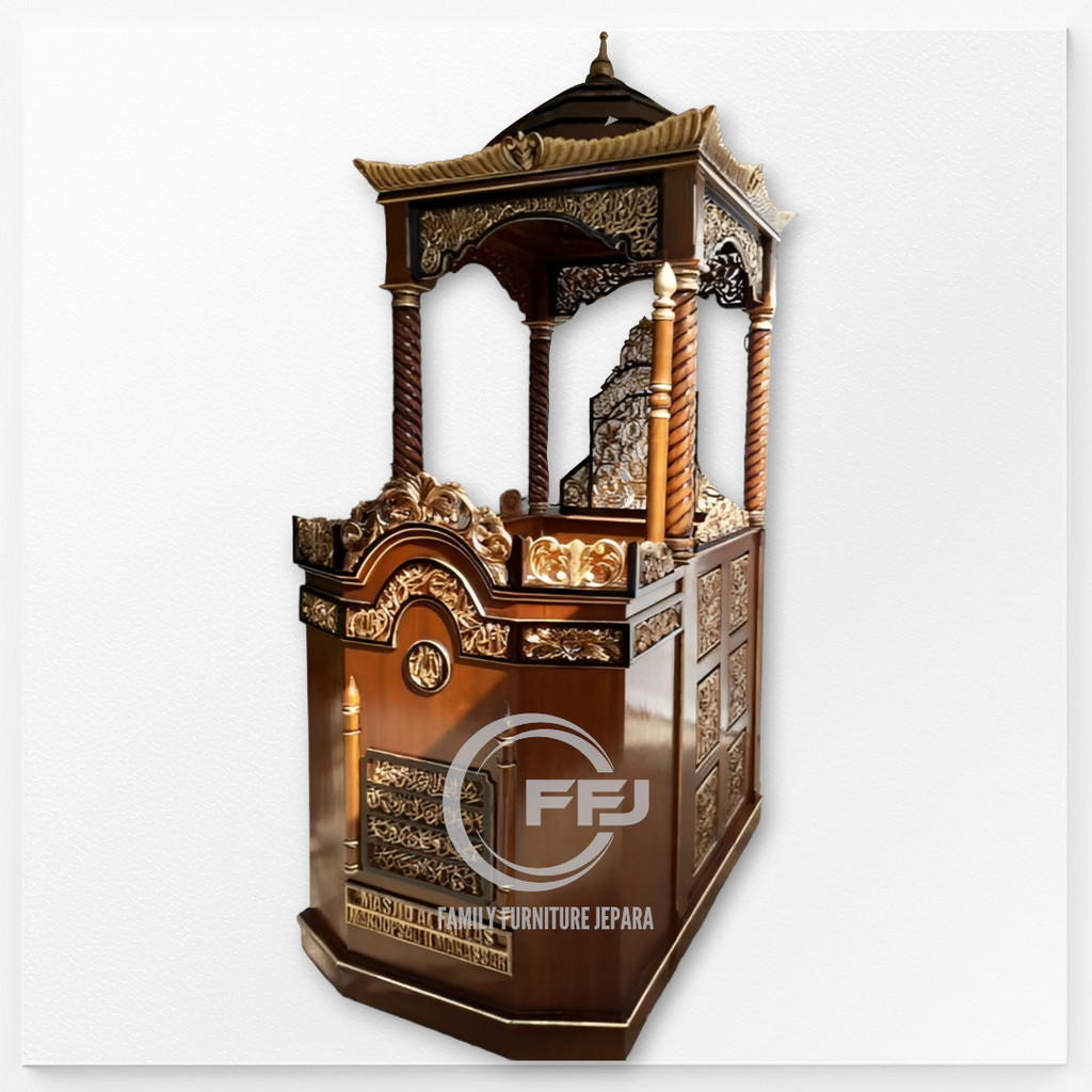 Mimbar Masjid Kubah Jati,Mimbar Jati,Mimbar Masjid Jati
