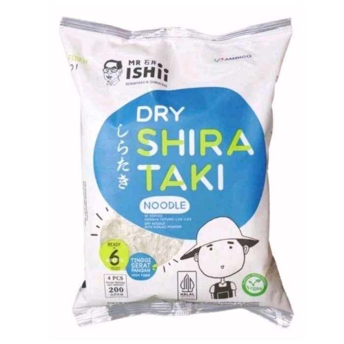 

MIE DRY SHIRATAKI - MIE KERING 250 GR 10 PCS GLUTEN FREE - Baru 200 gr