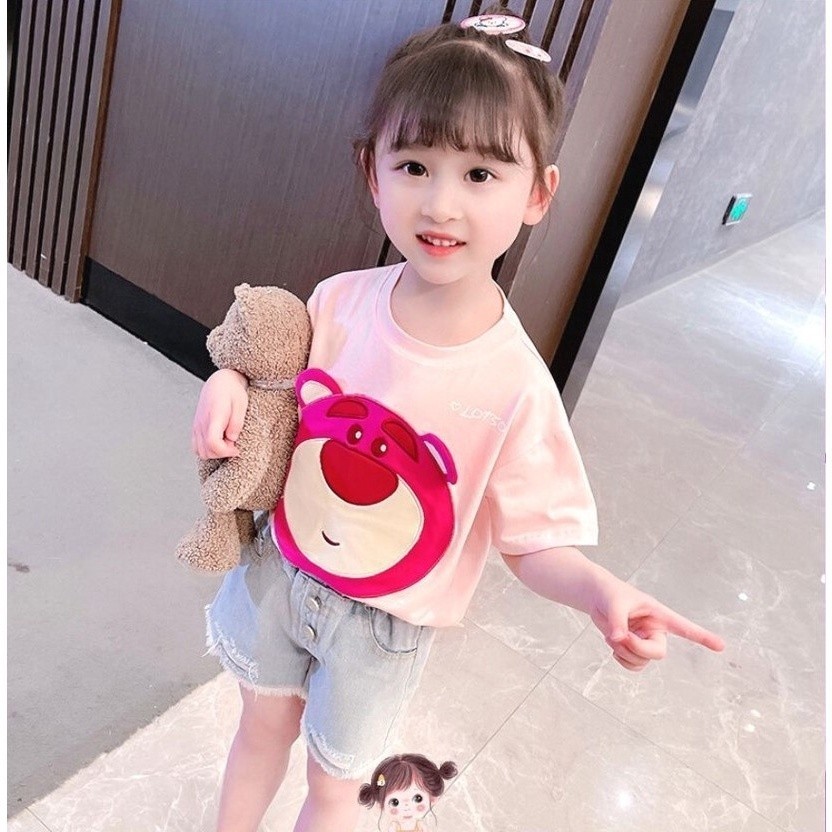 Kiddos - Atasan Kaus Anak Cewek Lengan Panjang Umur 1 2 3 4 5 6 7 8 Tahun Import Kekinian Baju Kaos 