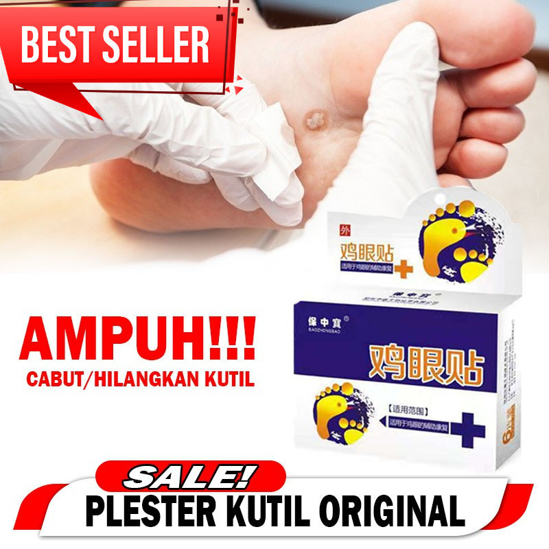 6 PCS  Obat Plester Kutil Mata Ikan Ampuh Mengobati Kutil dan Kapalan Kaki