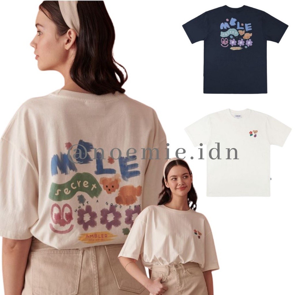 AMBLER unisex paint MBLE overfit tshirt AS904