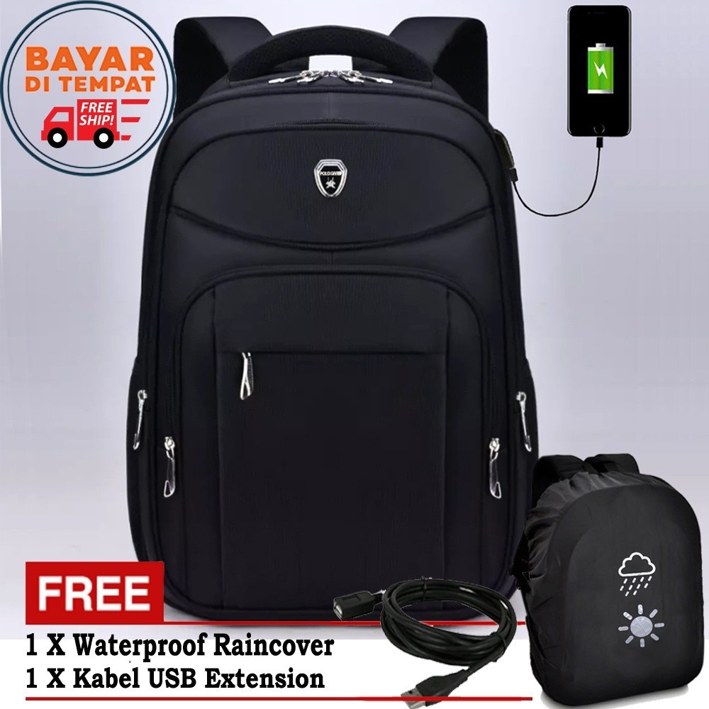 [JURAGAN TAS] POLO ORI Backpack Pria Import G07 Tas Ransel Tas TERLARIS