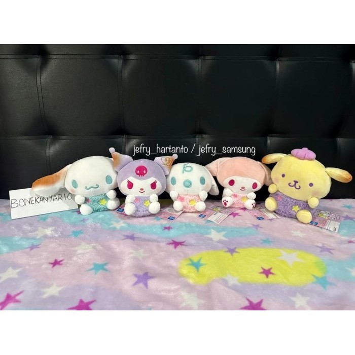 Boneka Cinnamoroll Milk Kuromi My Melody Pompompurin Marshmallow Plush - Kuromi