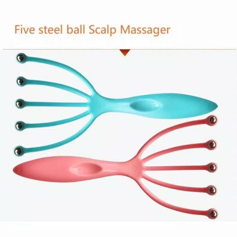 A380-Bokoma Alat Pijat Kepala Head Spa Massager Scalp Refleksi Pemijat Kepala Plastik Manual Terapi 