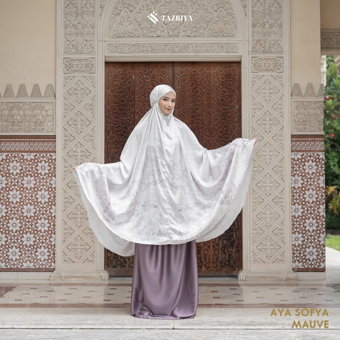 TAZBIYA AYA SOFYA SERIES MUKENA SILK  ALLSIZE | MUKENA DEWASA - BLUSH