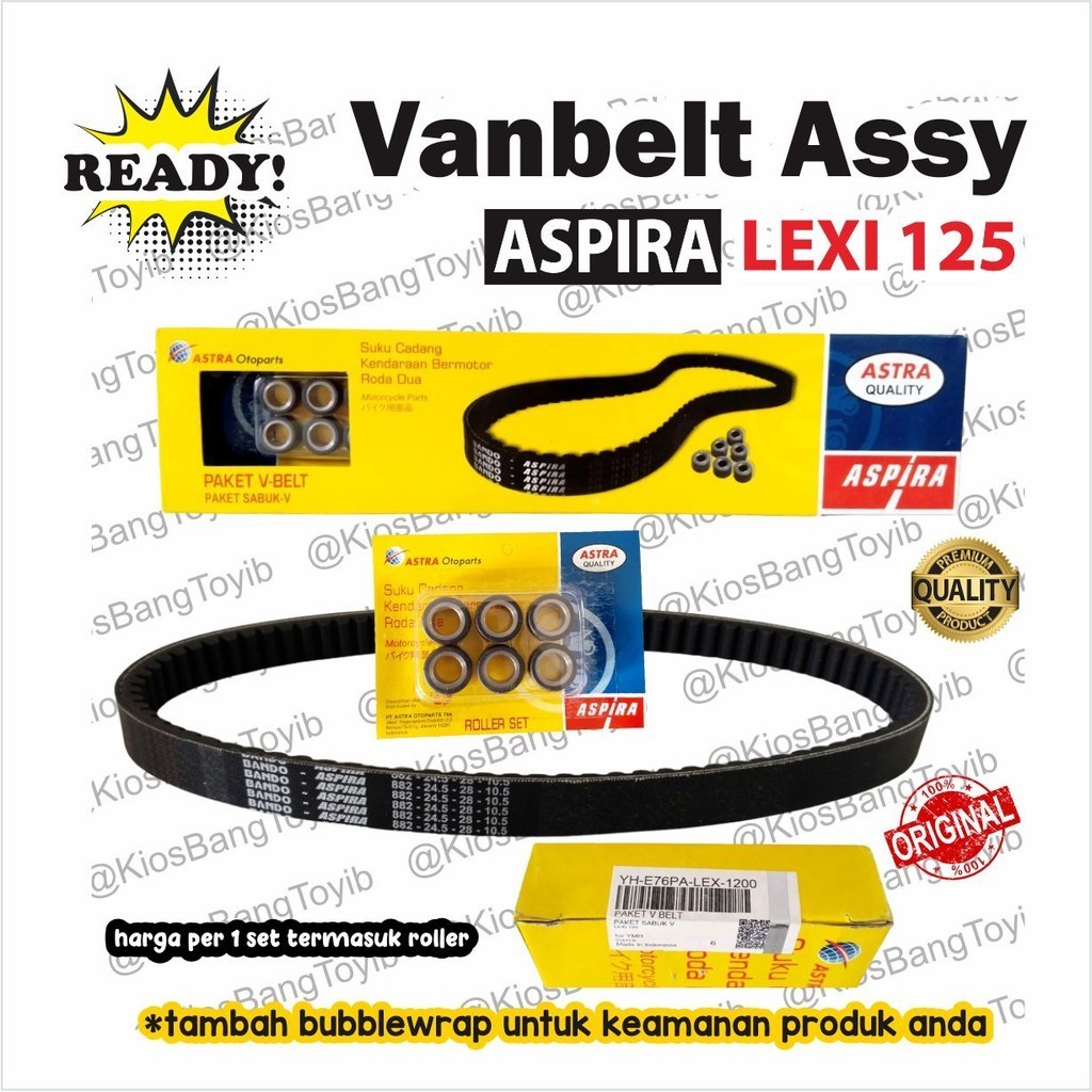 Vanbelt Van Belt Vbelt Set Assy Lexi 125 ASPIRA